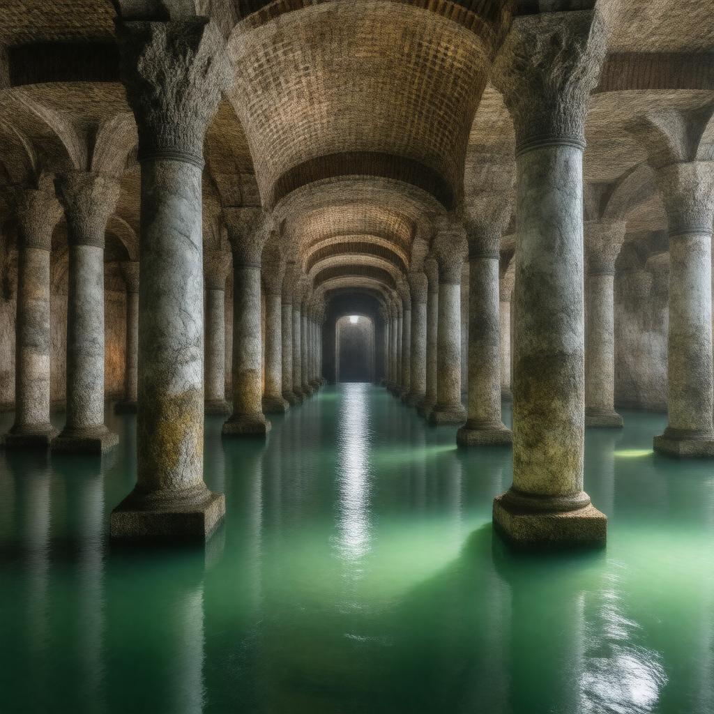 AI-created image of Basilica Cistern
