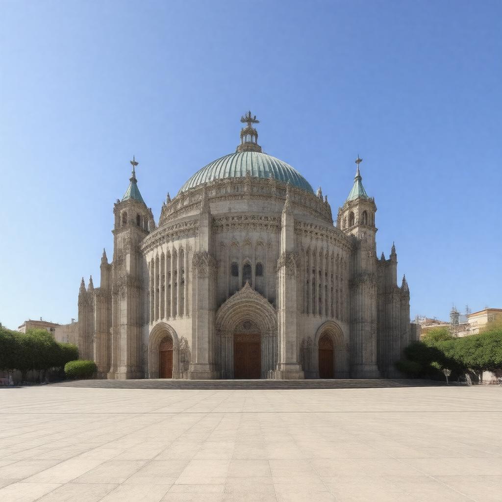 AI-created image of Basilica of Our Lady of Guadalupe
