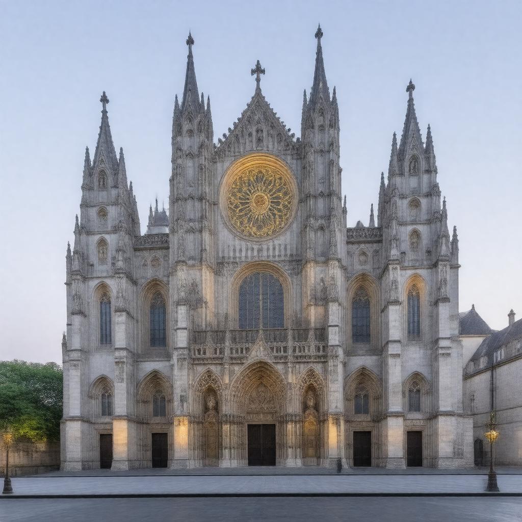 Click to view larger image AI-created image of Basilica of Saint-Denis