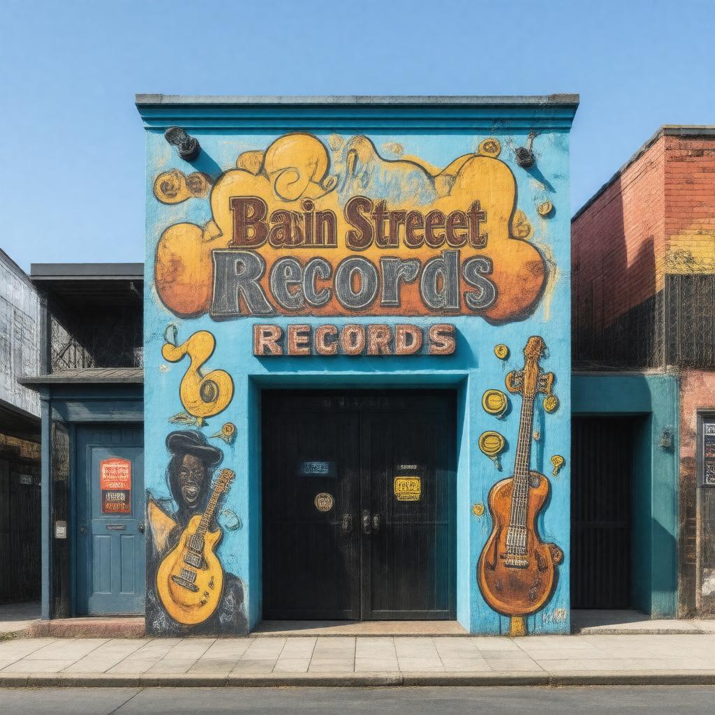 Click to view larger image AI-created image of Basin Street Records
