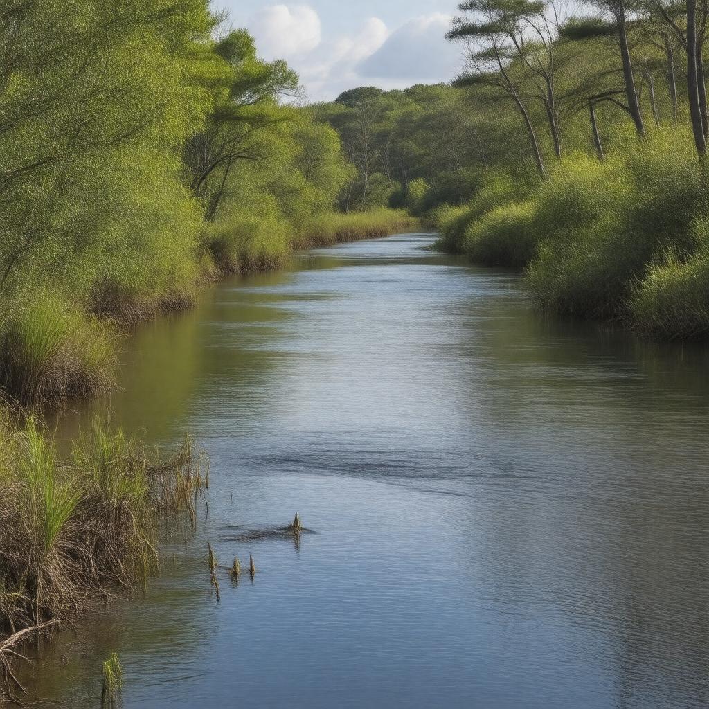 Click to view larger image AI-created image of Bass River (New Jersey)