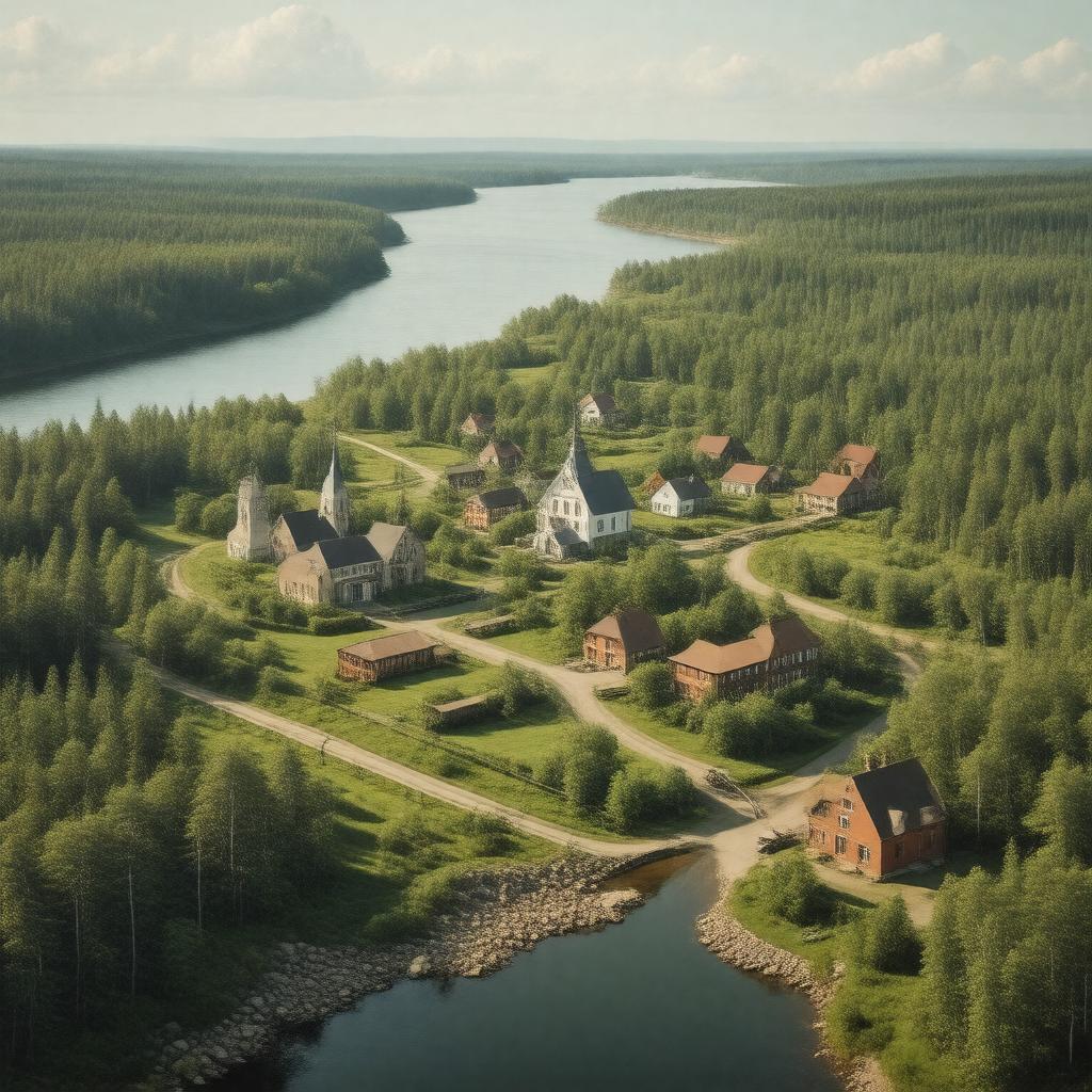 AI-created image of Bass River (Nova Scotia)