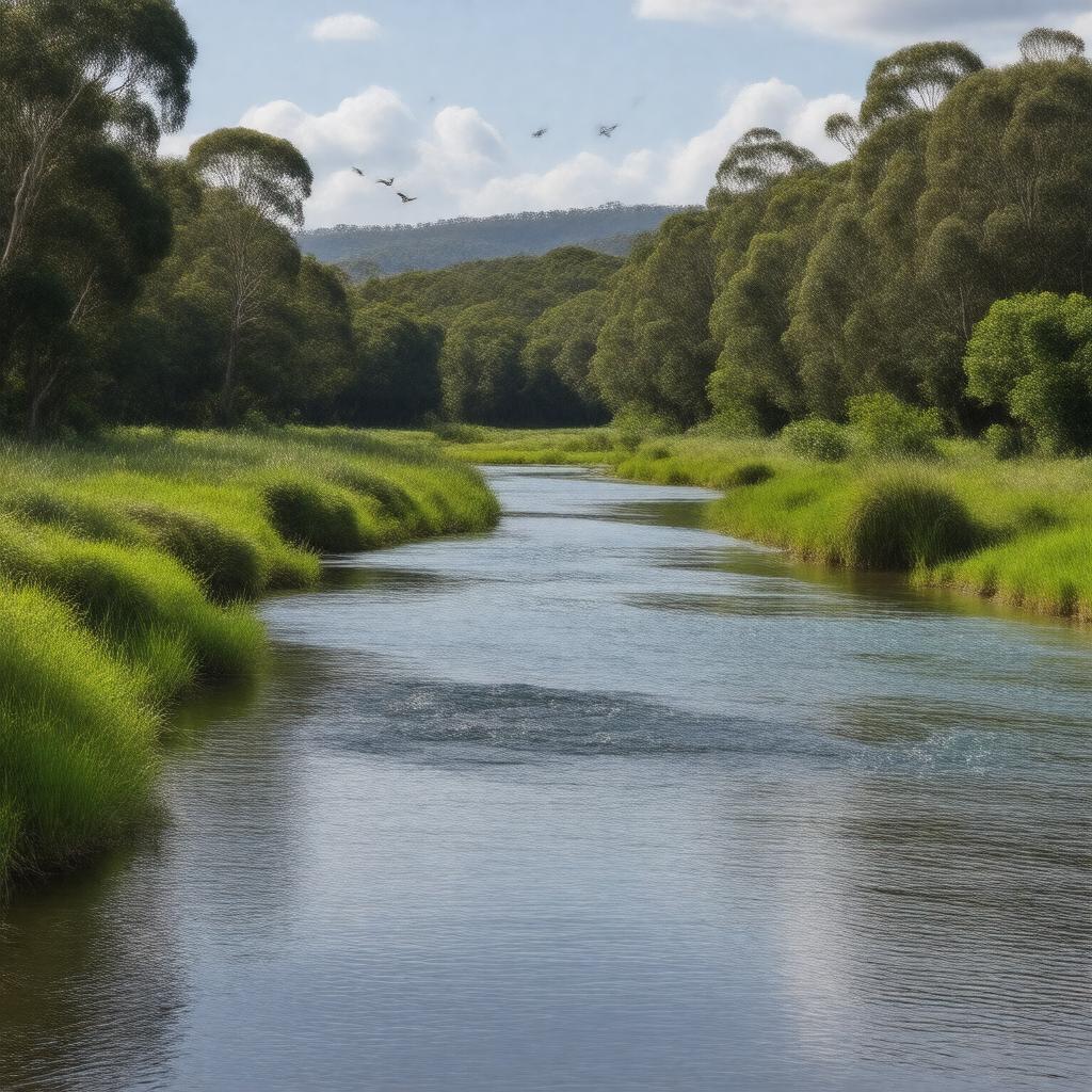 Click to view larger image AI-created image of Bass River, Victoria, Australia