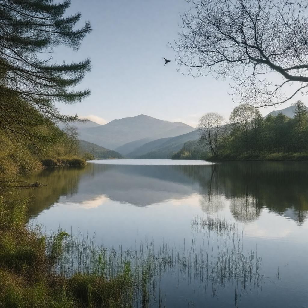 Click to view larger image AI-created image of Bassenthwaite Lake