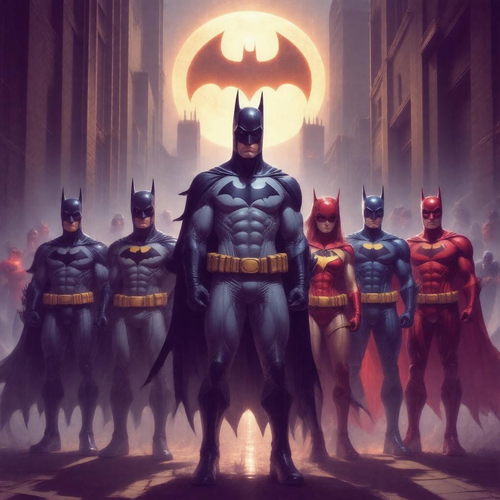 AI-created image of Bat-Family