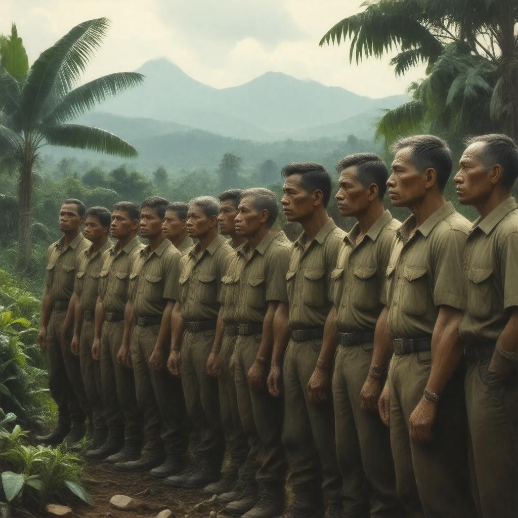 AI-created image of Bataan Death March survivors