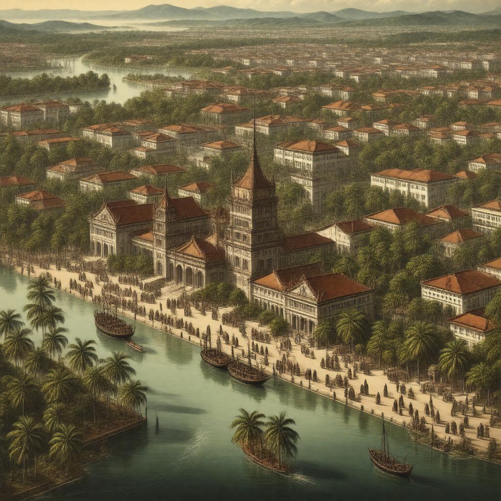 AI-created image of Batavia, Dutch East Indies