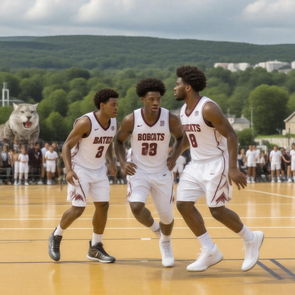 Click to view larger image AI-created image of Bates Bobcats