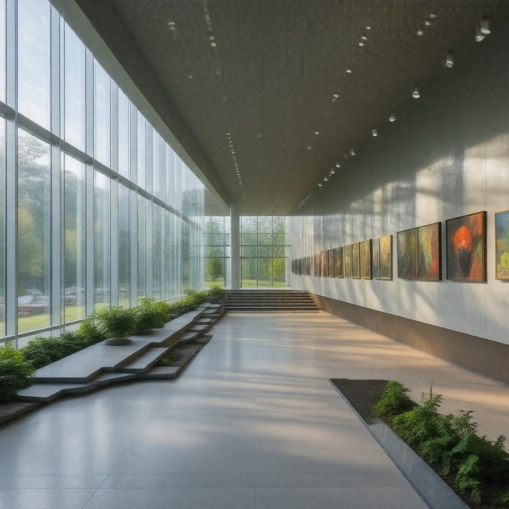 AI-created image of Bates College Museum of Art