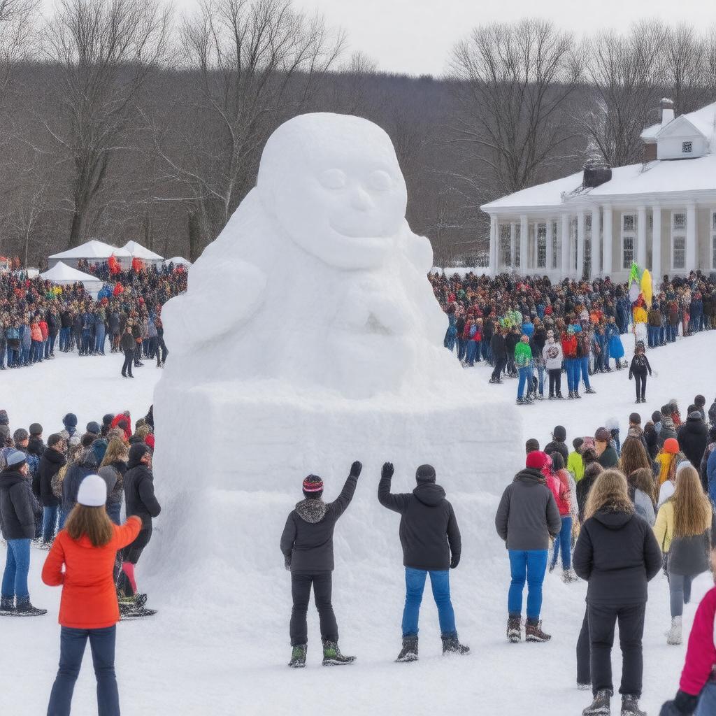 Click to view larger image AI-created image of Bates Outing Club Winter Carnival