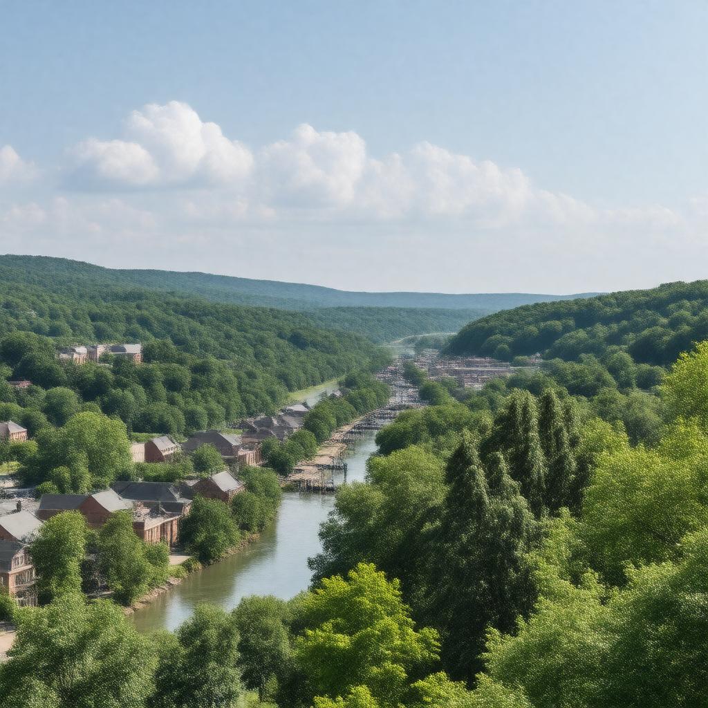 AI-created image of Batesville, Arkansas