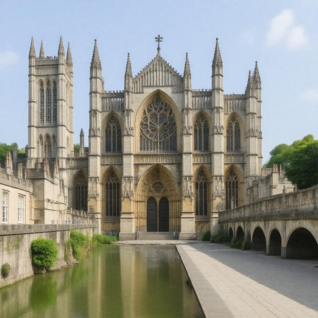 AI-created image of Bath Abbey