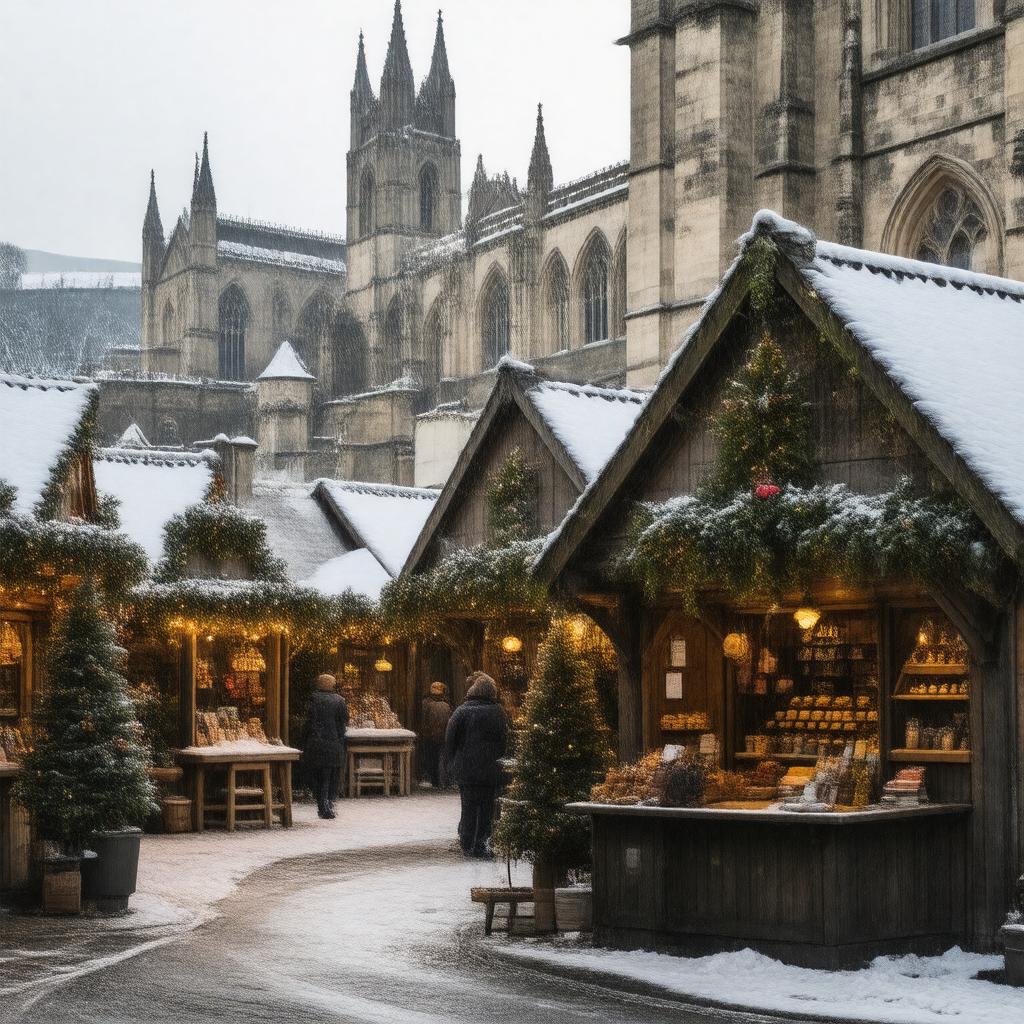 AI-created image of Bath Christmas Market