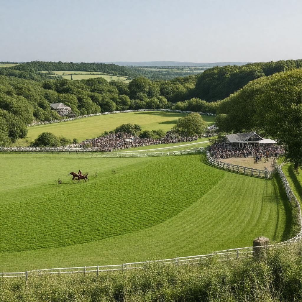 AI-created image of Bath Racecourse