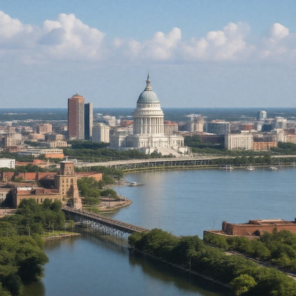 AI-created image of Baton Rouge, Louisiana, United States