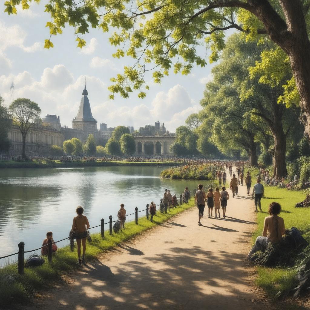 AI-created image of Battersea Park