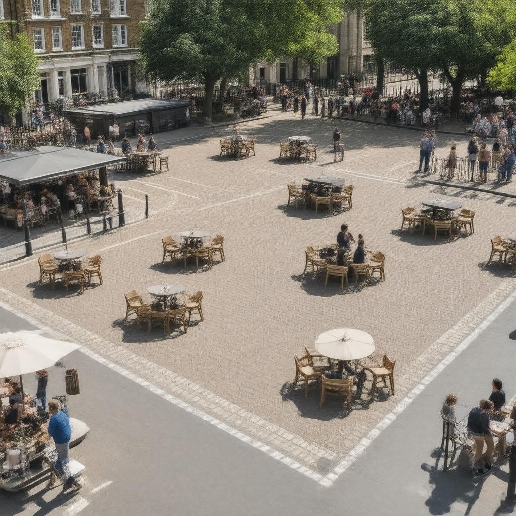 AI-created image of Battersea Square