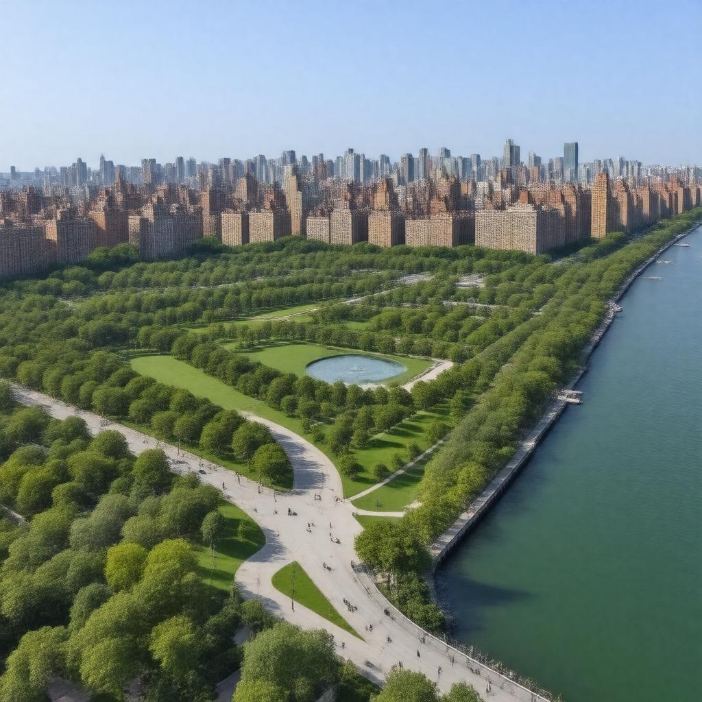 AI-created image of Battery Park City