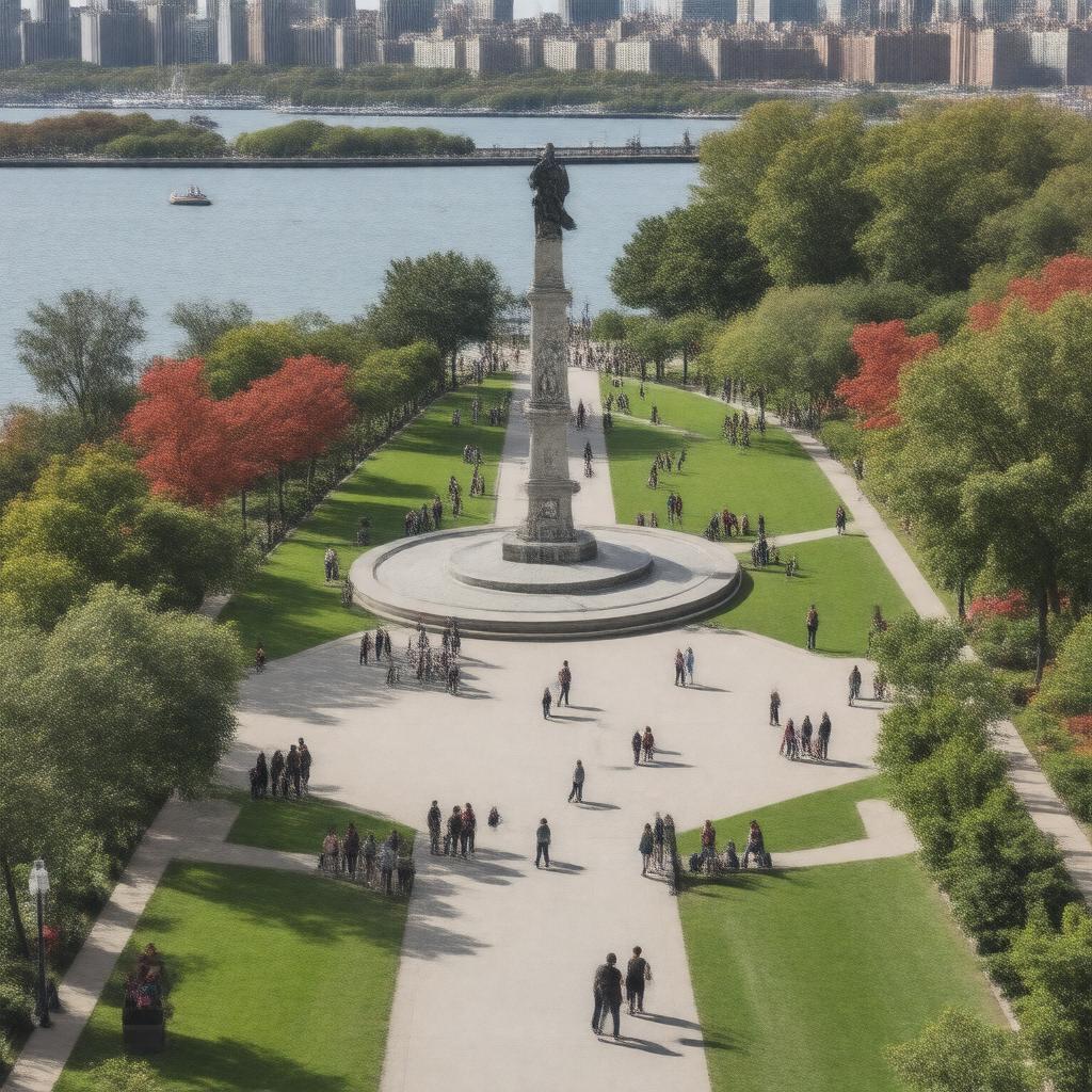 AI-created image of Battery Park