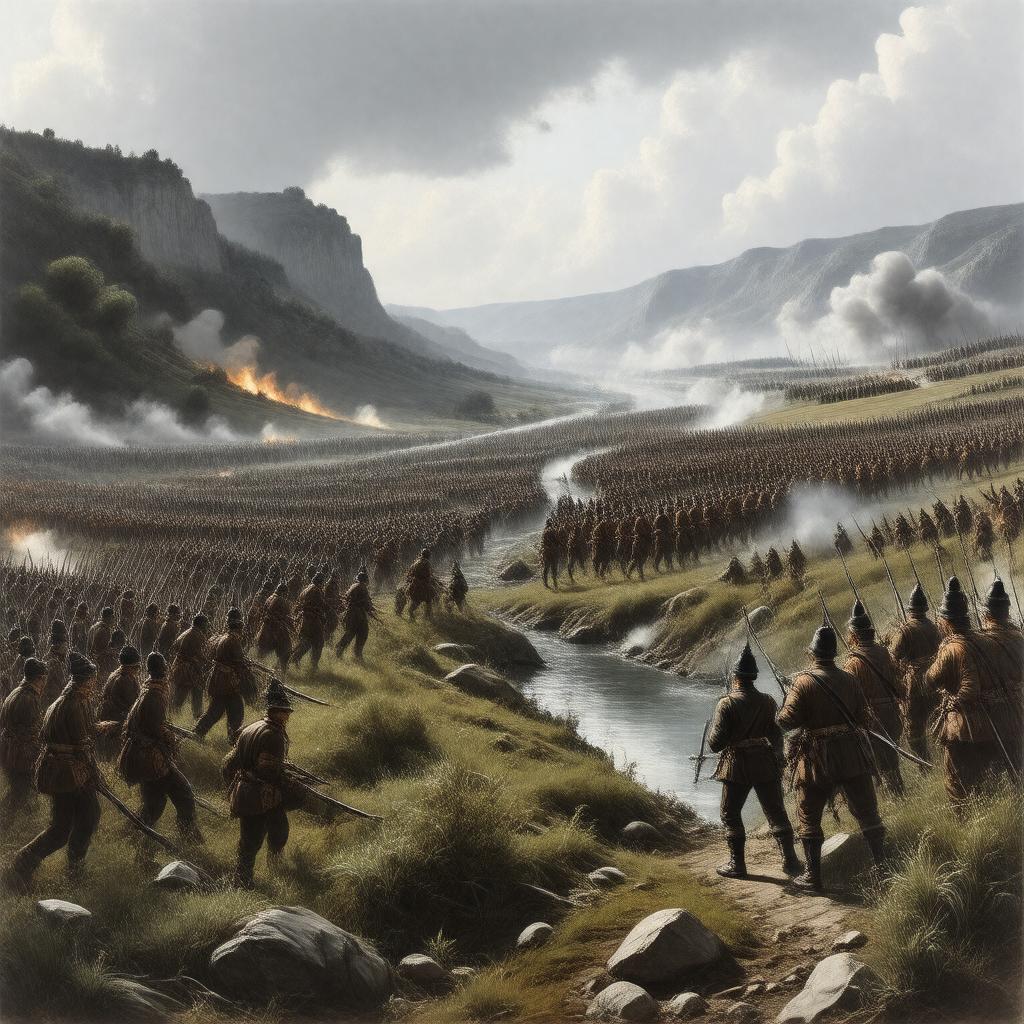 Click to view larger image AI-created image of Battle of Alma