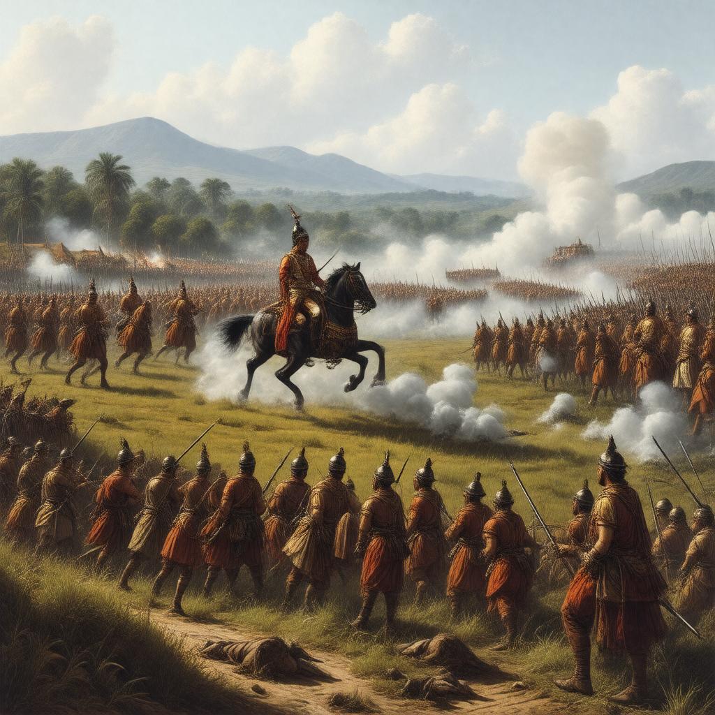 Click to view larger image AI-created image of Battle of Assaye