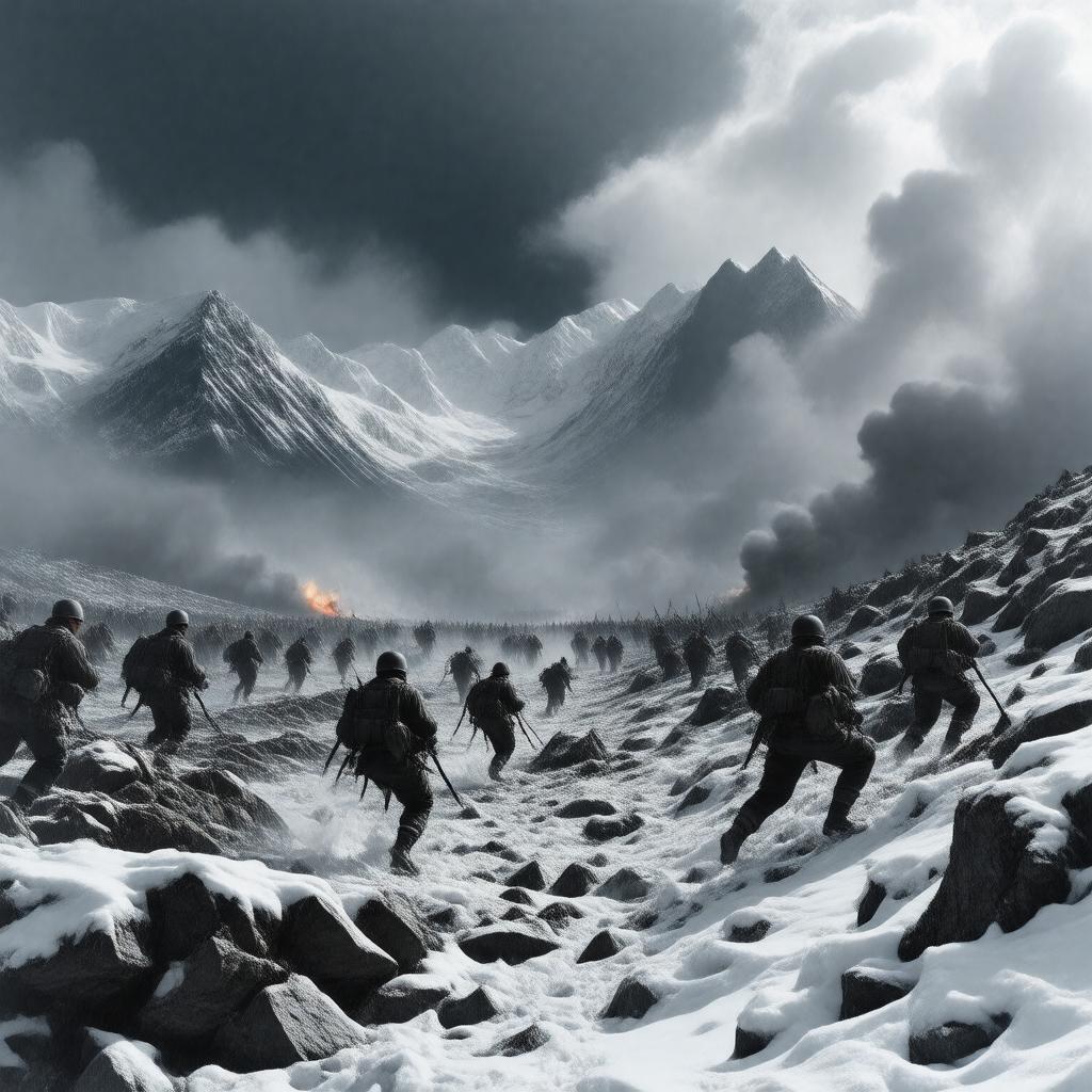 Click to view larger image AI-created image of Battle of Attu