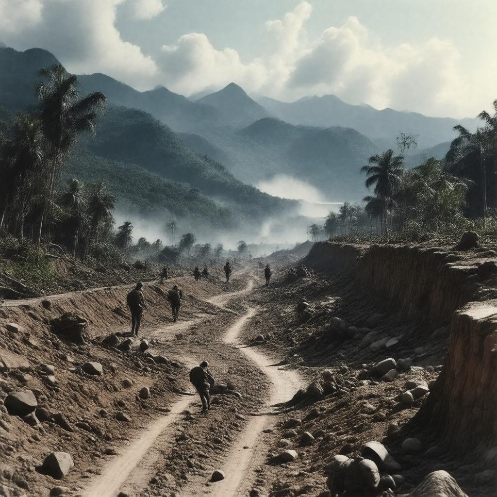 Click to view larger image AI-created image of Battle of Bataan