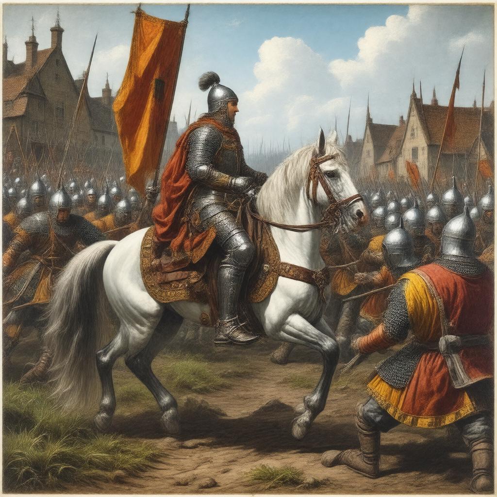 AI-created image of Battle of Bedford (917)