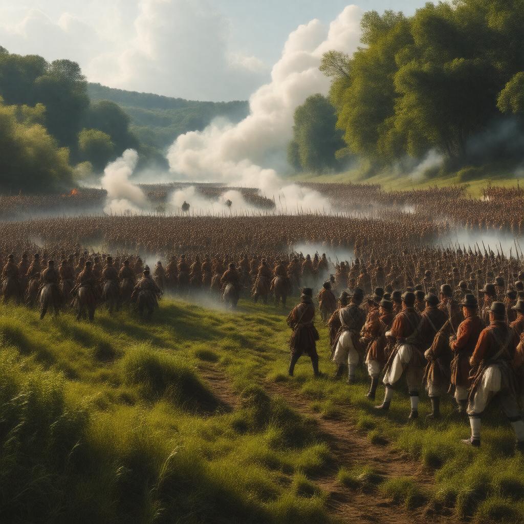 AI-created image of Battle of Brandywine