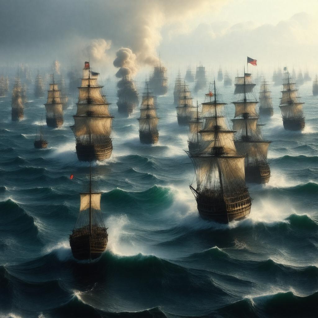 Click to view larger image AI-created image of Battle of Cape Finisterre (1805)