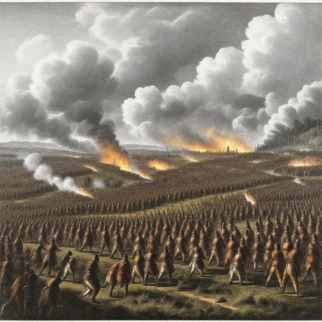 Click to view larger image AI-created image of Battle of Carillon