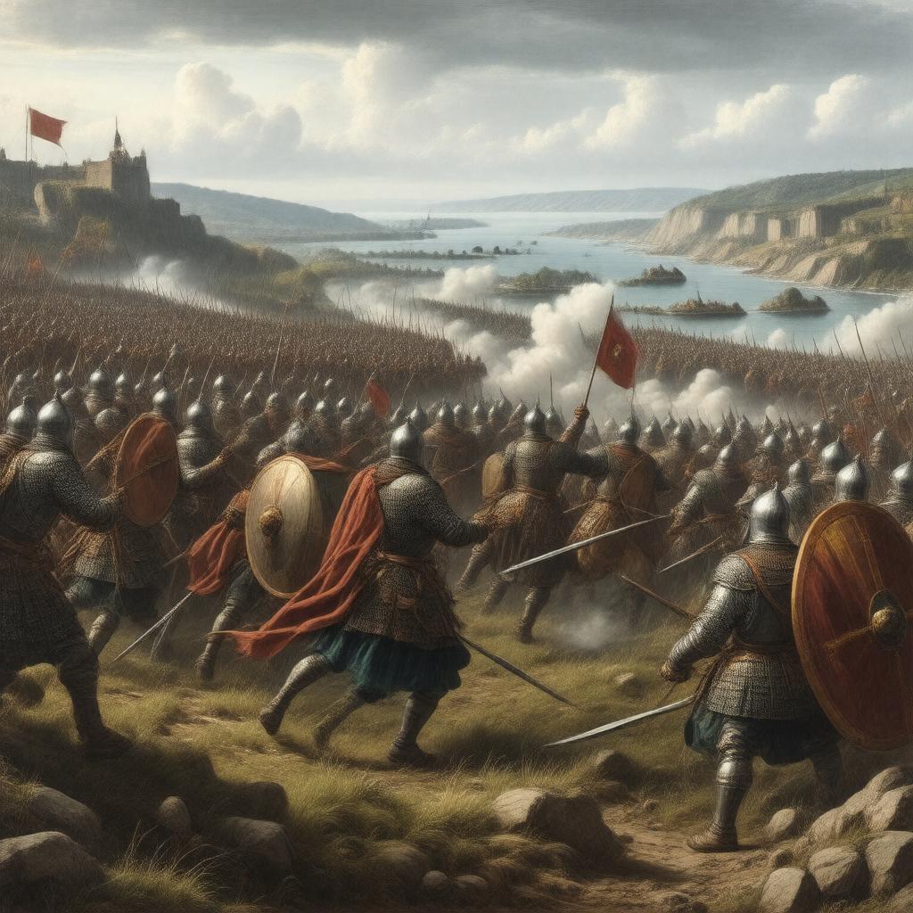 AI-created image of Battle of Clontarf