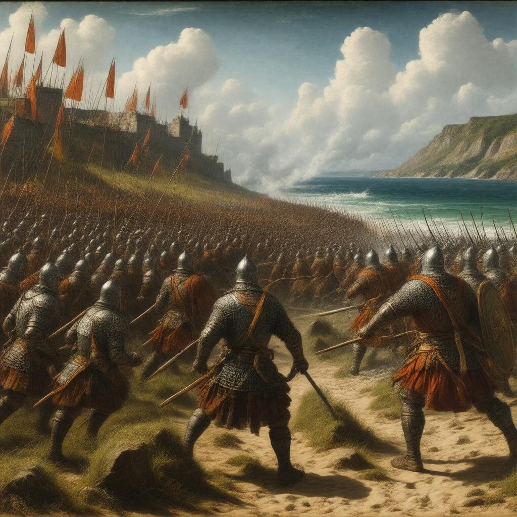 AI-created image of Battle of Clontarf (1014)