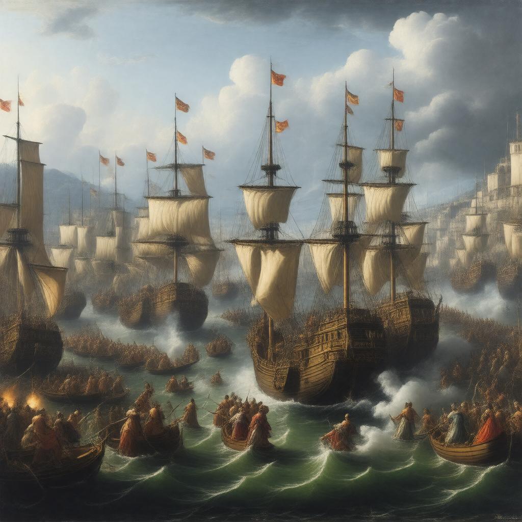 AI-created image of Battle of Lepanto