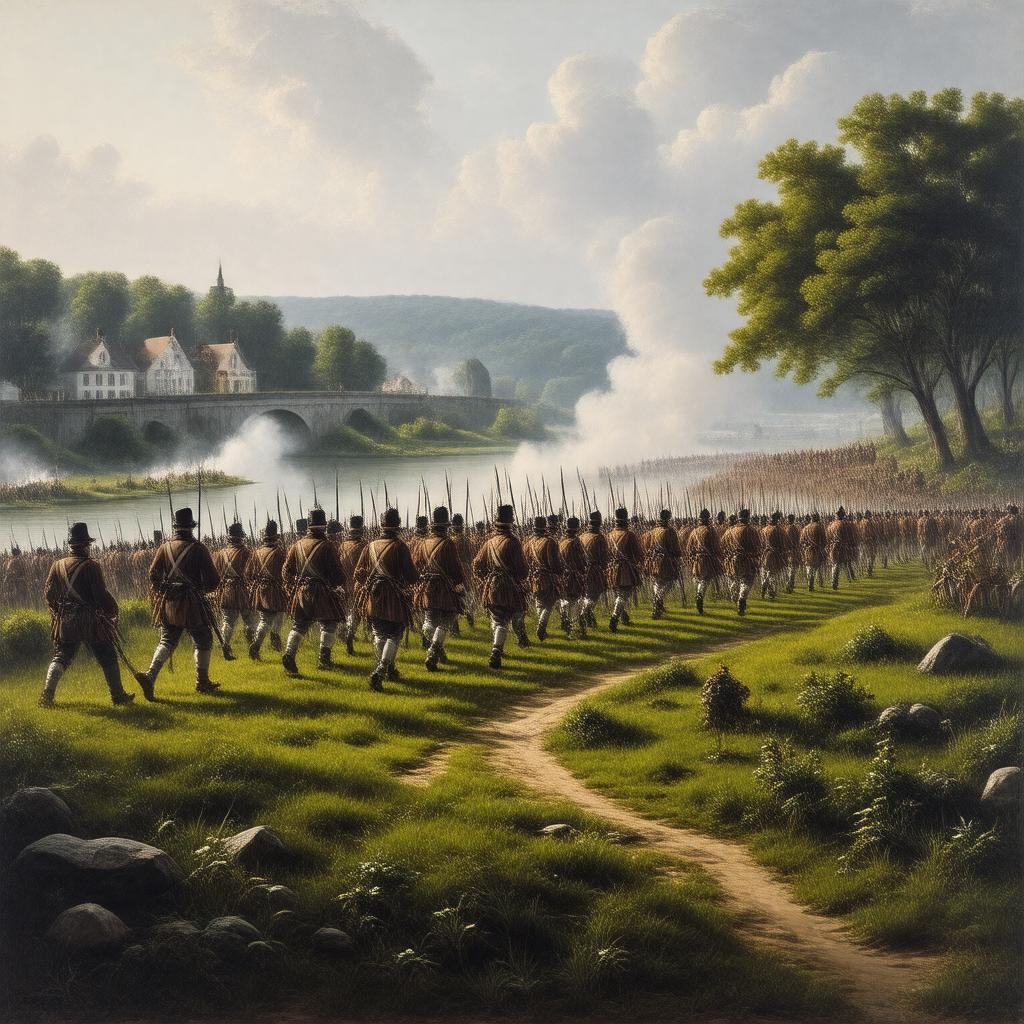 AI-created image of Battle of Lexington and Concord