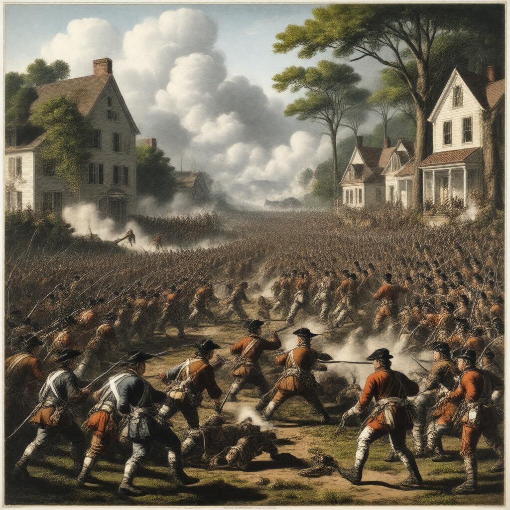 AI-created image of Battle of Menotomy