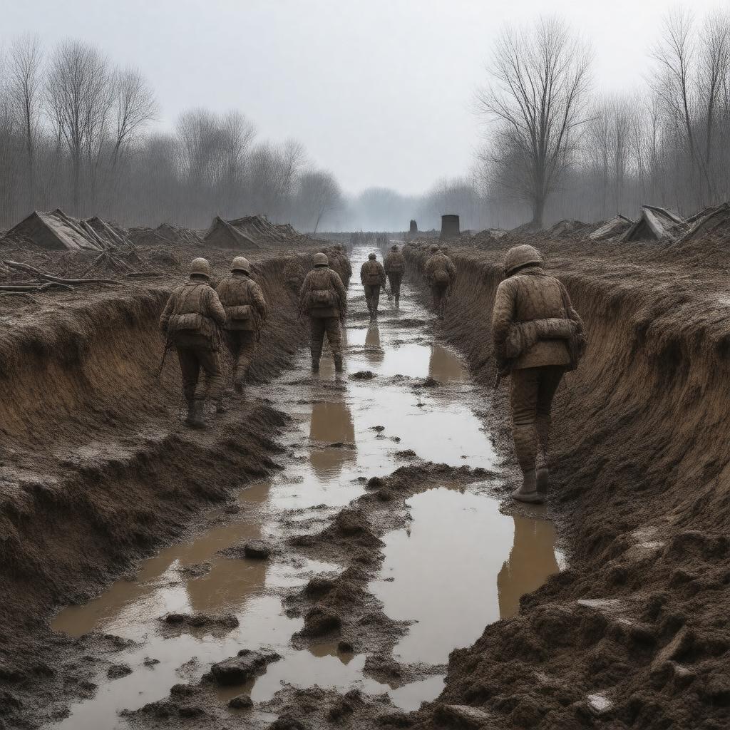 AI-created image of Battle of Passchendaele