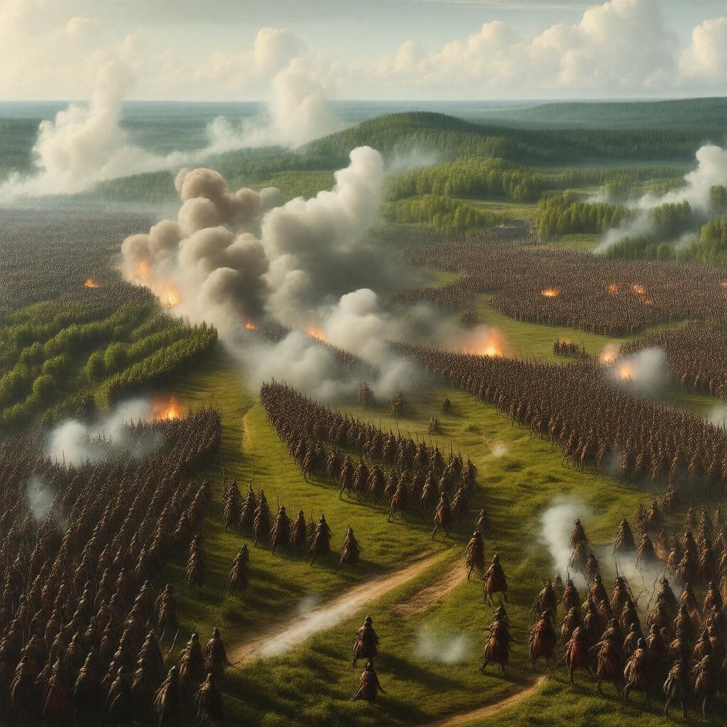 AI-created image of Battle of Poltava