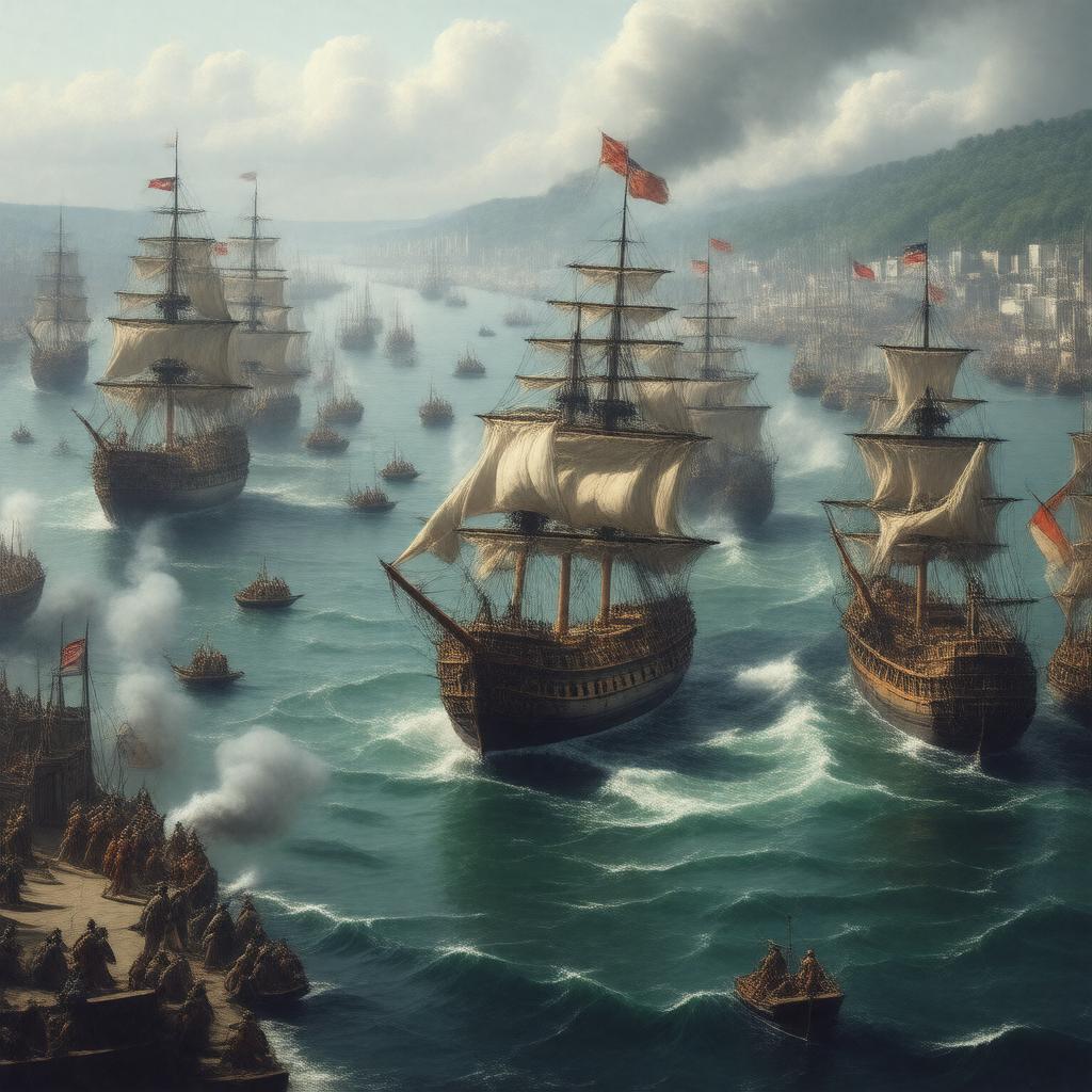 AI-created image of Battle of Tappan Zee