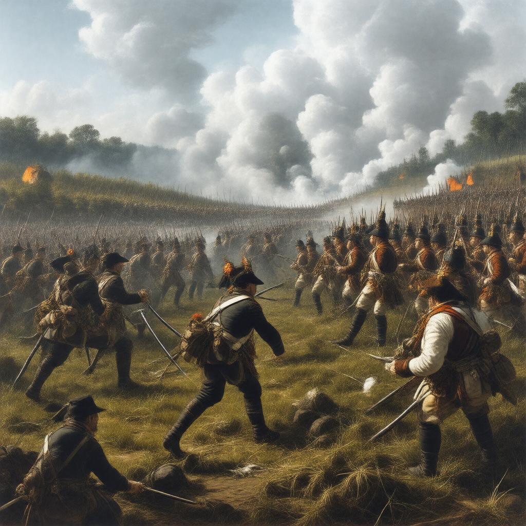 Click to view larger image AI-created image of Battle of Thames