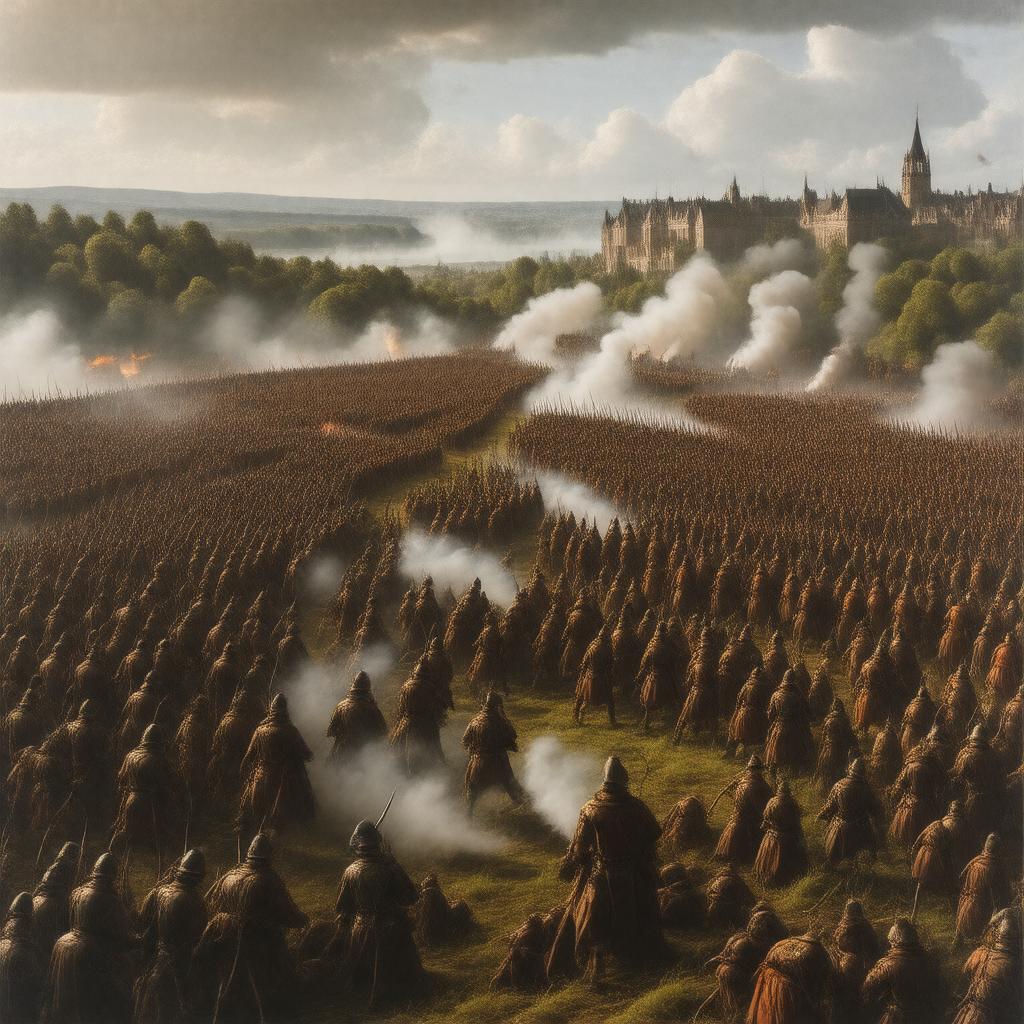 Click to view larger image AI-created image of Battle of Worcester (1651)
