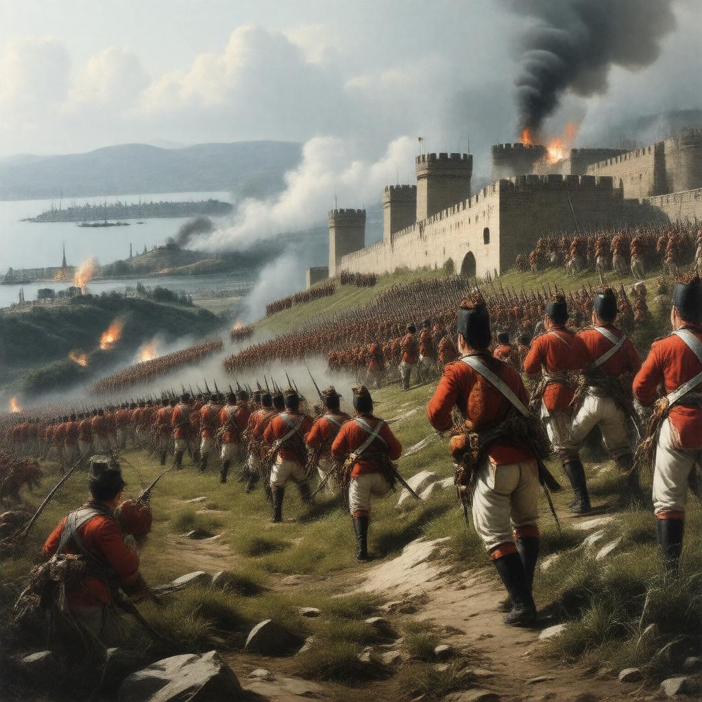 Click to view larger image AI-created image of Battle of the Great Redan