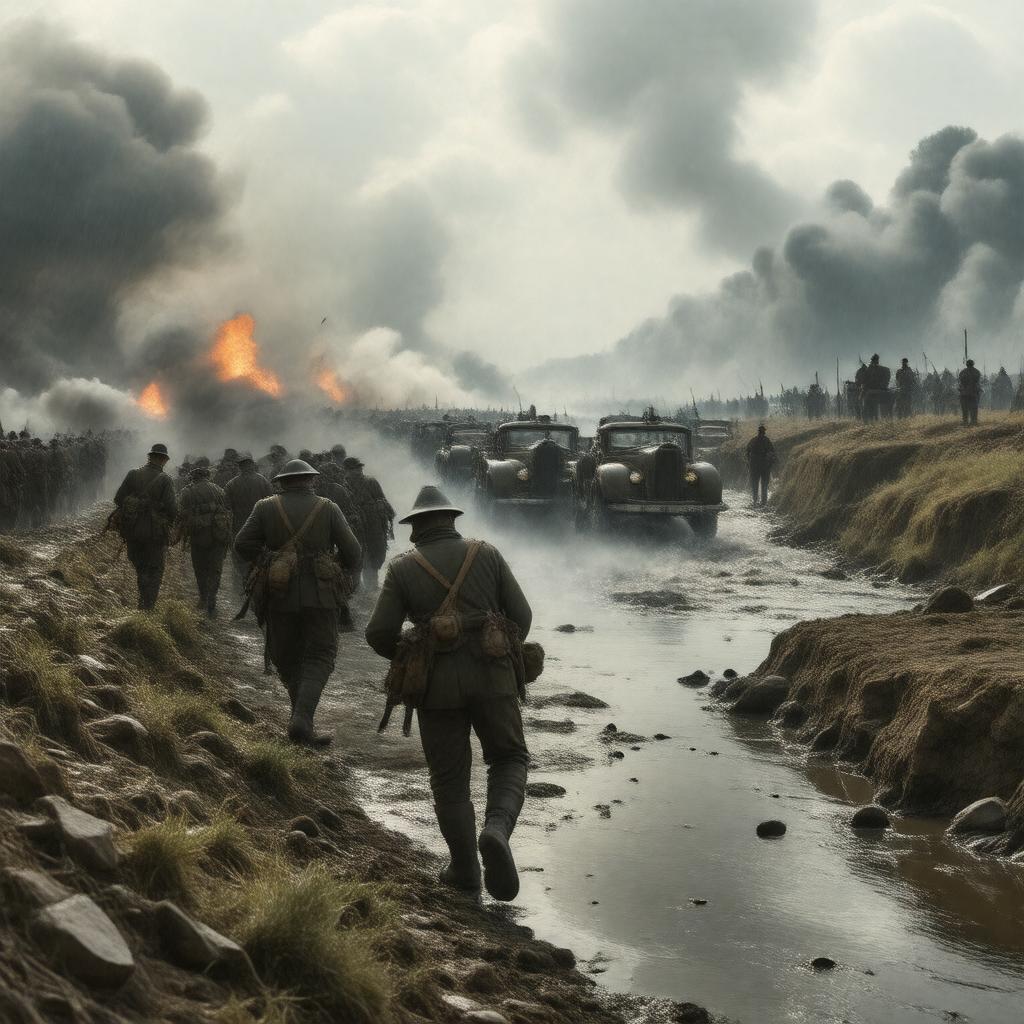 Click to view larger image AI-created image of Battle of the Marne
