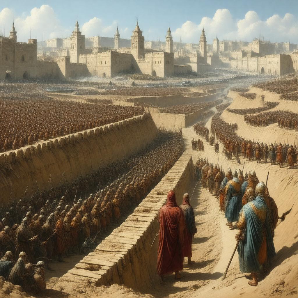 AI-created image of Battle of the Trench