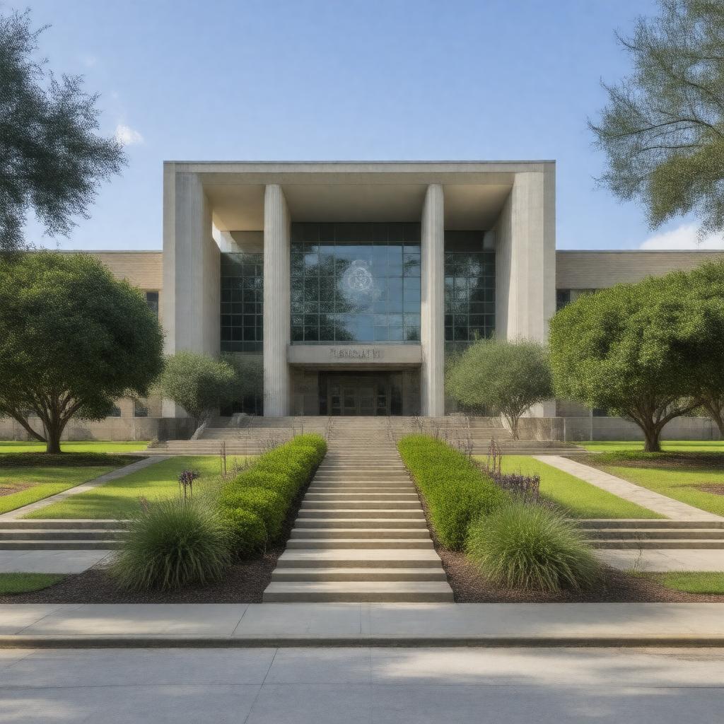 AI-created image of Bauer Hall