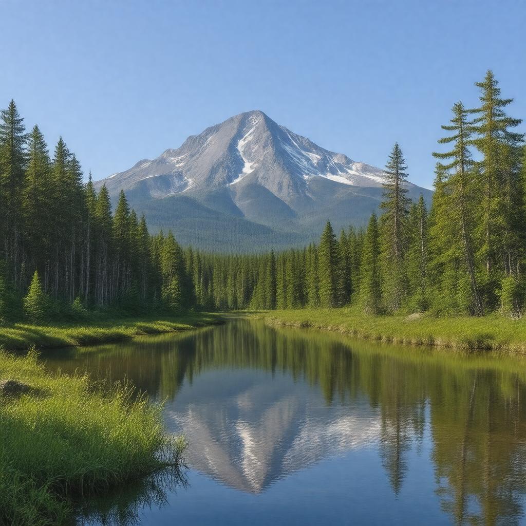 AI-created image of Baxter State Park