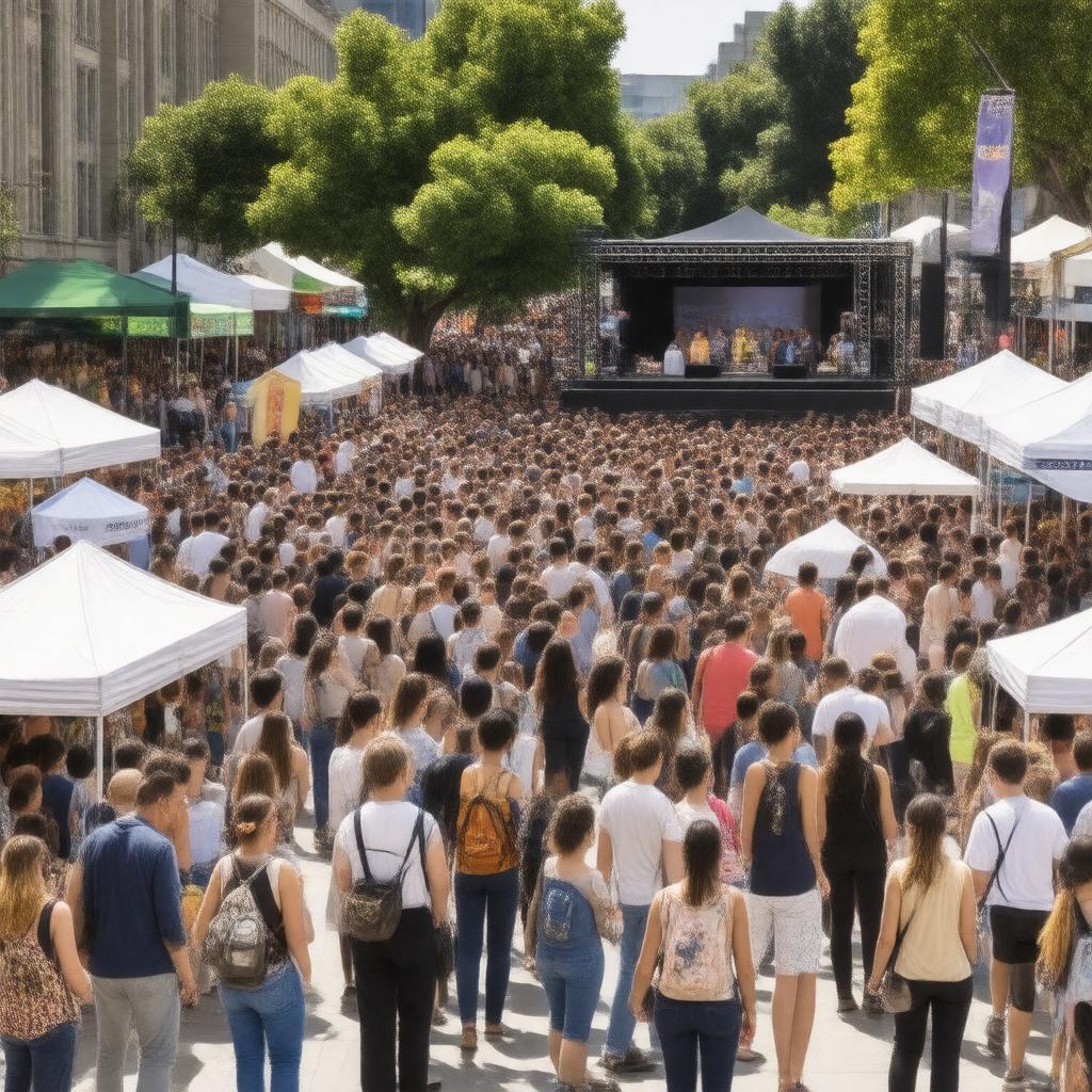AI-created image of Bay Area Book Festival