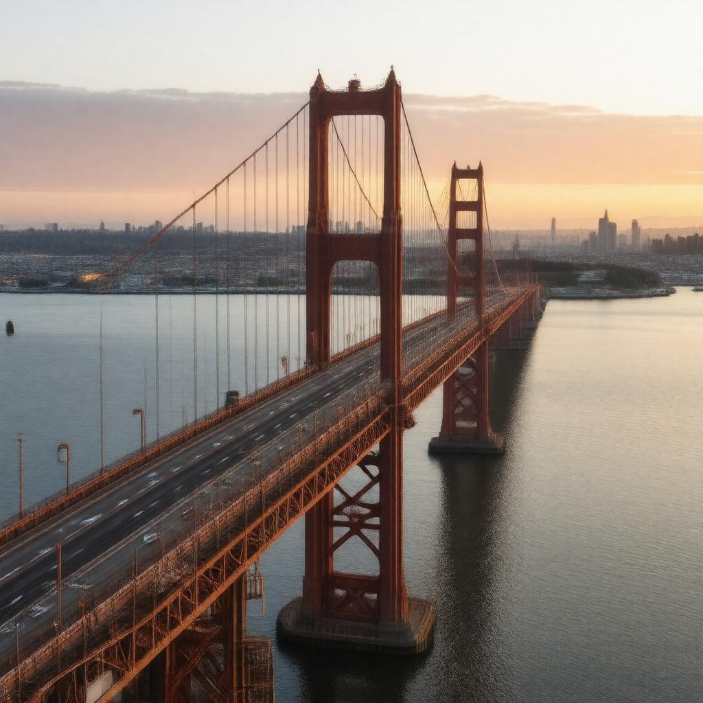AI-created image of Bay Bridge (via San Francisco)