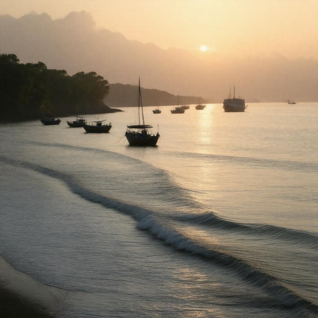 AI-created image of Bay of Bengal