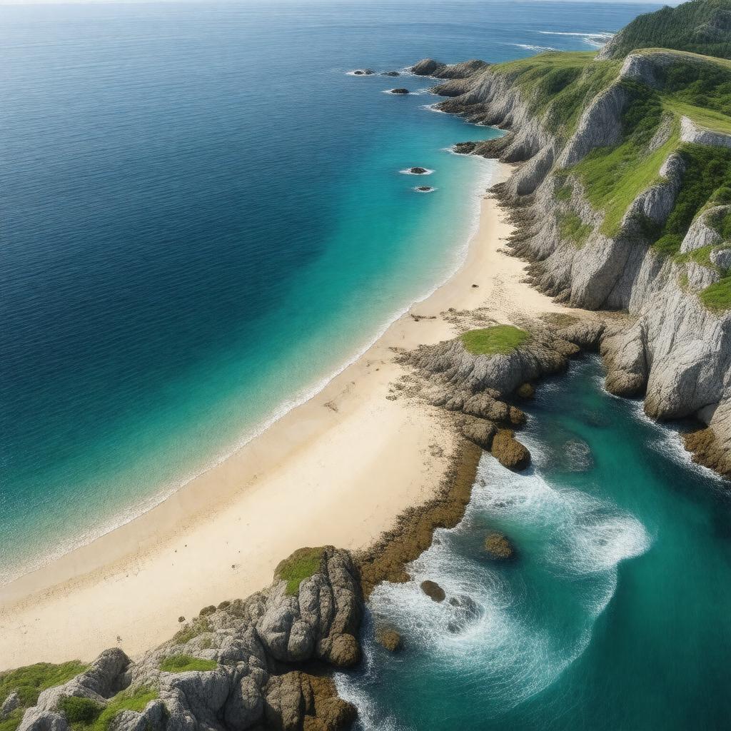 Click to view larger image AI-created image of Bay of Biscay and Iberian Coast